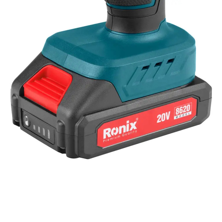 دریل پیچ گوشتی شارژی ۲۰ ولت رونیکس (RONIX) – مدل ۸۶۲۰