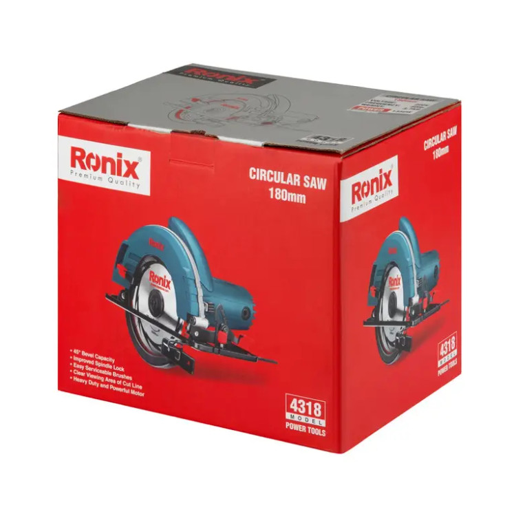 اره برقی گردبر نجاری ۱۸۰ میلیمتری ۱۳۵۰ وات رونیکس (RONIX) – مدل ۴۳۱۸