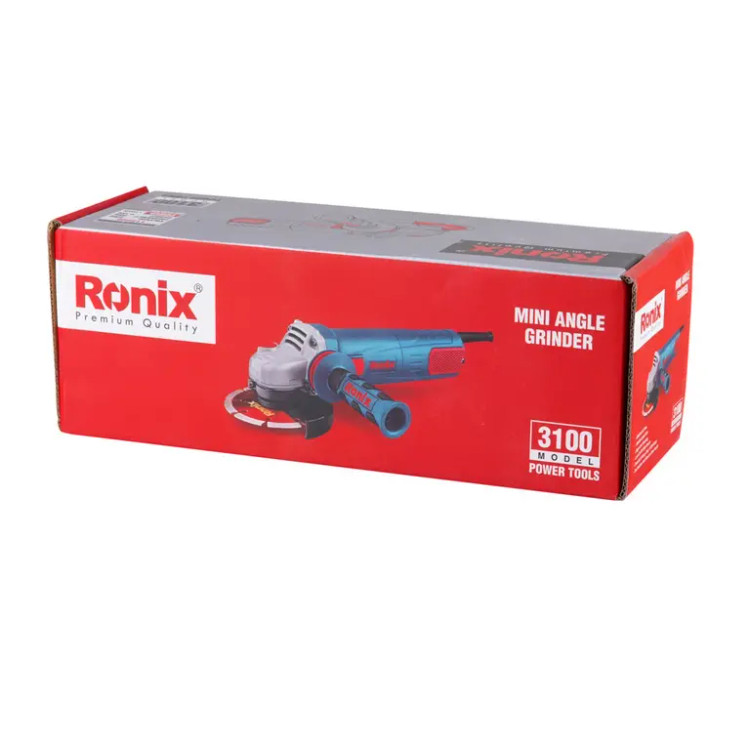 مینی فرز برقی ۱۱۵ میلیمتری ۱۱۰۰ وات رونیکس (RONIX) – مدل ۳۱۰۰
