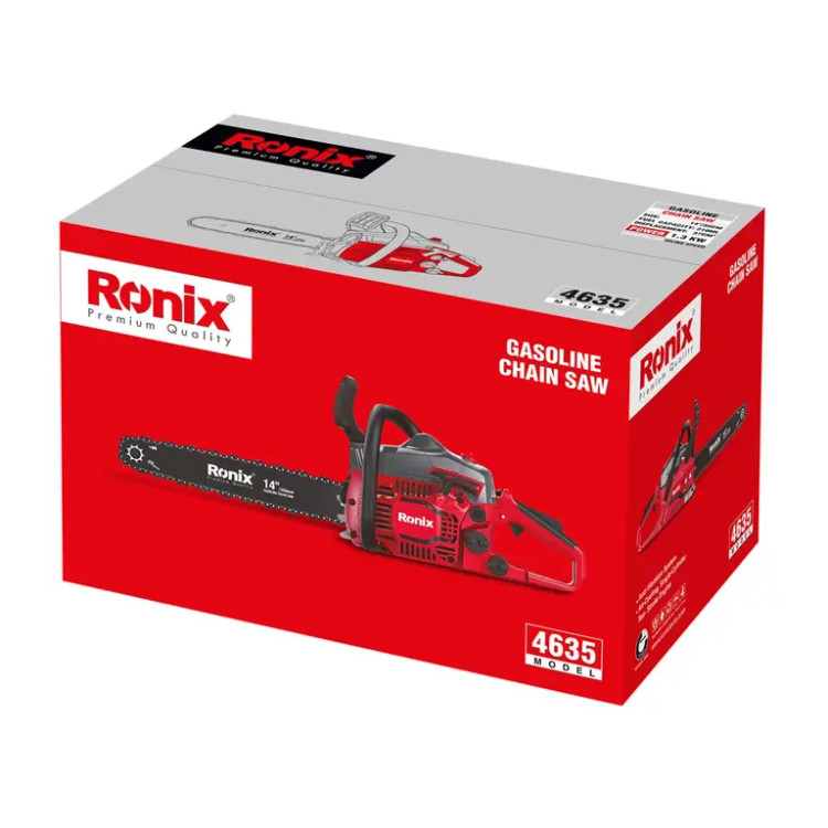 اره درخت بر بنزینی ۳۵ سانتیمتری ۱۴۰۰ وات رونیکس (RONIX) – مدل ۴۶۳۵